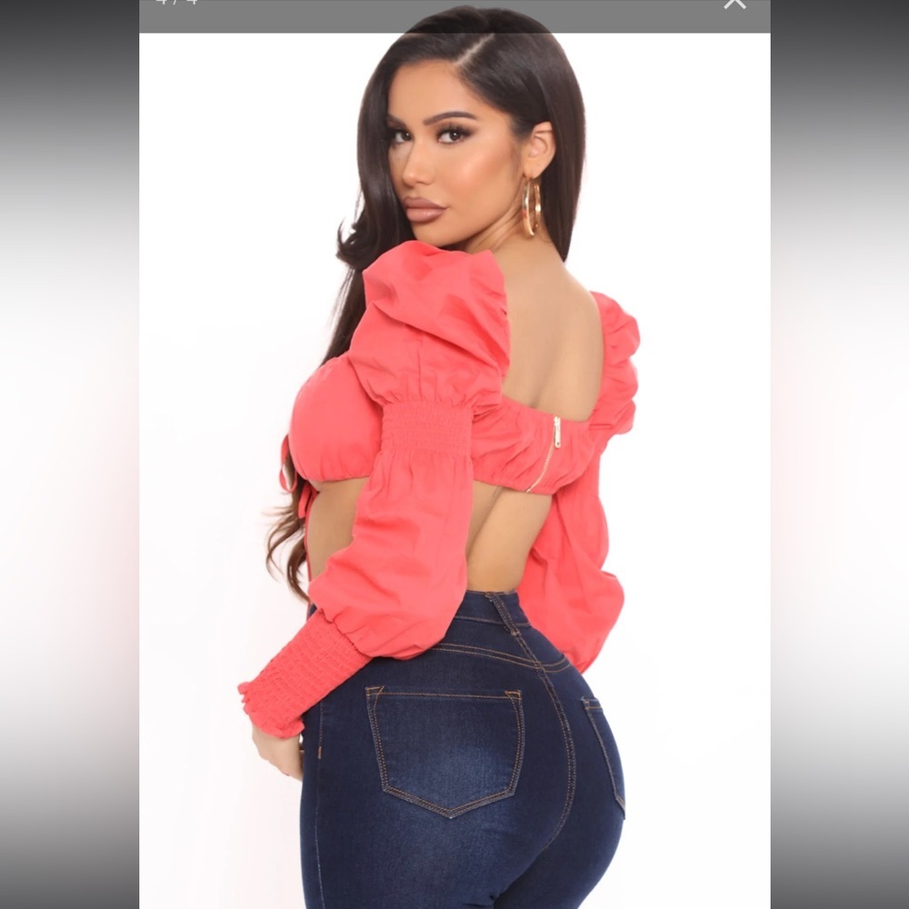 NWT!‎ Meet me at brunch crop top burgundy Size XL